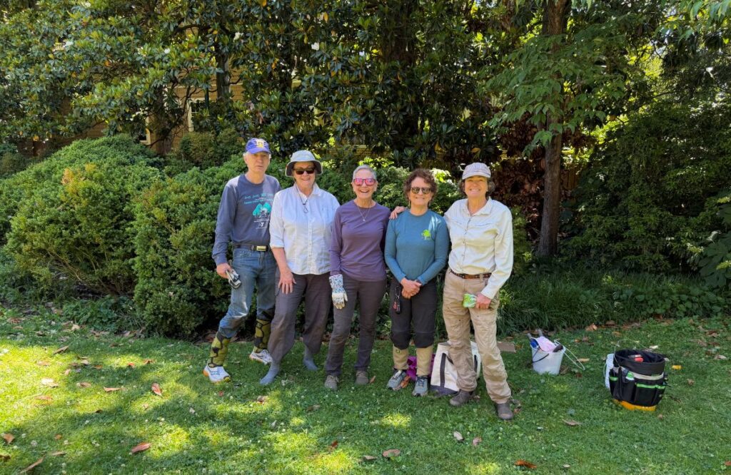 Save Our Trees members at Hammond Harwood house grounds